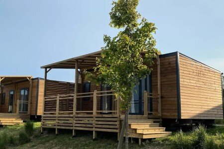 Mobil home 2 chambres, avec piscine