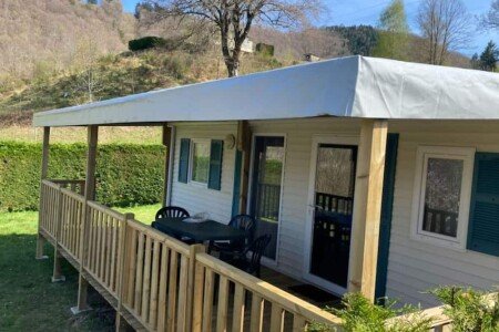 Mobil home tout confort, 2 chambres, avec piscine