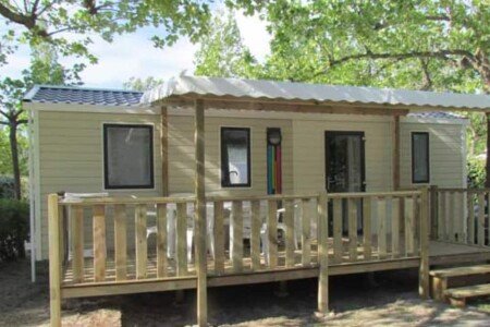 Mobil home tout confort, 3 chambres, avec climatisation
