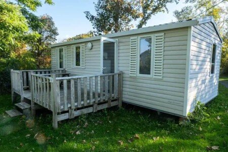 Mobil home 3 chambres, avec piscine