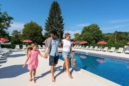 Mobil home 3 chambres, avec piscine