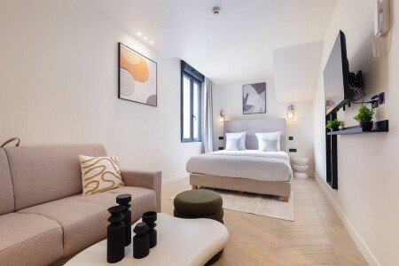 Appart'Hotel design, 1 chambre, avec climatisation