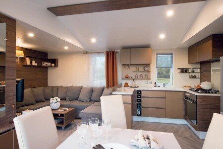 Mobil home 3 chambres, avec jacuzzi