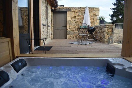 Maison de campagne tout confort, 1 chambre, avec jacuzzi