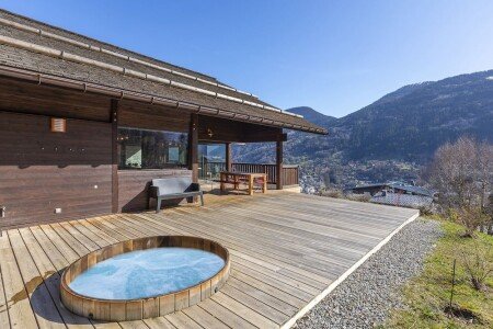 Chalet moderne de charme, 5 chambres, avec jacuzzi