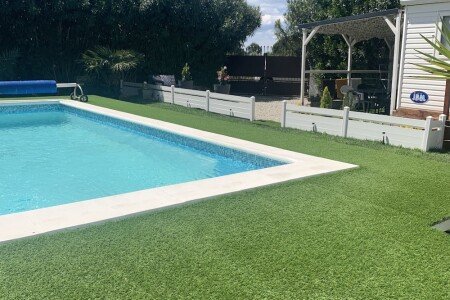 Mobil home 2 chambres, avec piscine