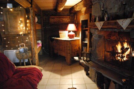 Chalet de charme, 2 chambres, avec cheminée