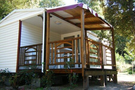 Mobil home 2 chambres, avec jardin