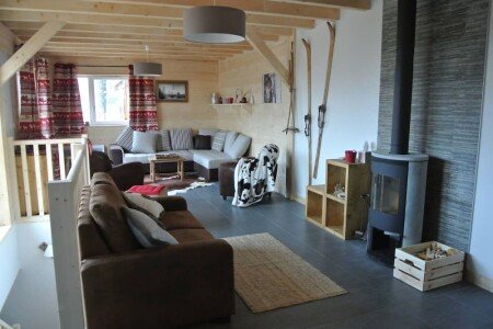 Chalet design, 5 chambres, avec cheminée