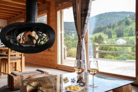 Chalet de luxe authentique, 3 chambres, avec jacuzzi