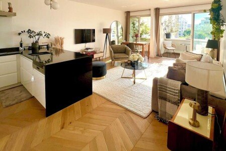 Appartement 2 chambres, avec jardin