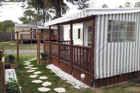 Mobil home bien-être, 3 chambres, avec jacuzzi
