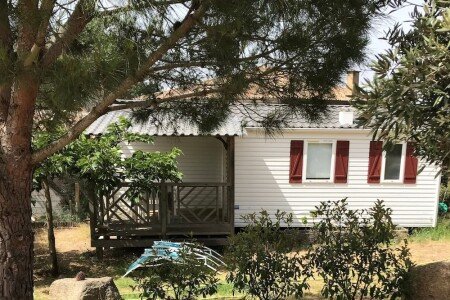 Mobil home 2 chambres, avec jardin