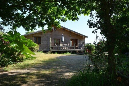 Maison en bois 2 chambres, avec jacuzzi