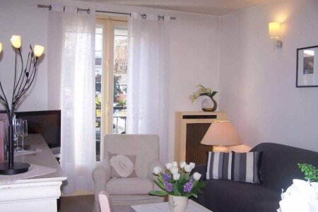 Appartement 2 chambres, avec jardin