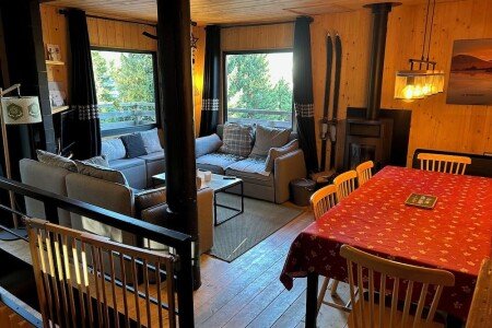 Chalet cozy, 4 chambres, avec cheminée