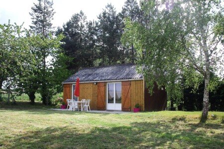 Chalet en bois 1 chambre, avec jardin