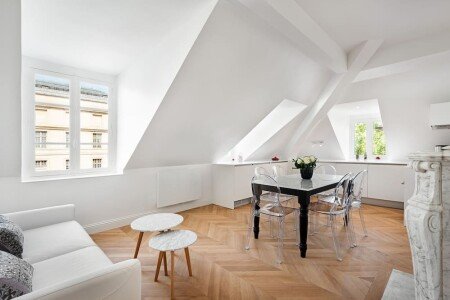 Gîte design, 2 chambres, avec cheminée