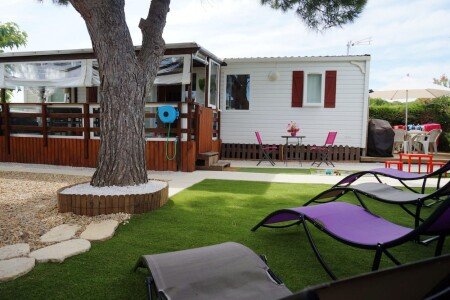 Mobil home 3 chambres, avec jacuzzi