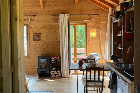 Chalet de charme, 1 chambre, avec jardin