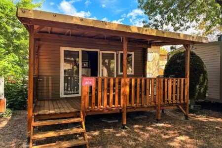 Mobil home tout confort, 1 chambre, avec piscine