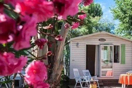 Mobil home chic, 1 chambre, avec climatisation