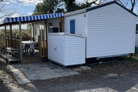 Mobil home 3 chambres, avec jardin