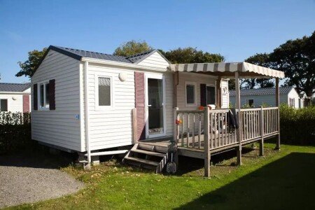 Mobil home design, 2 chambres, avec piscine