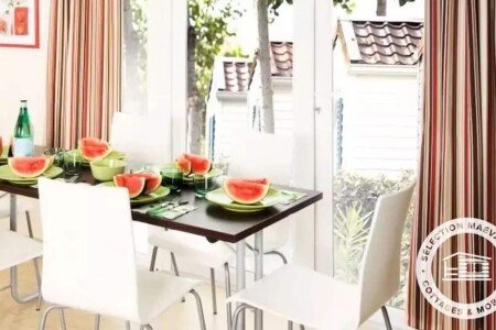 Mobil home chic, 3 chambres, avec wifi