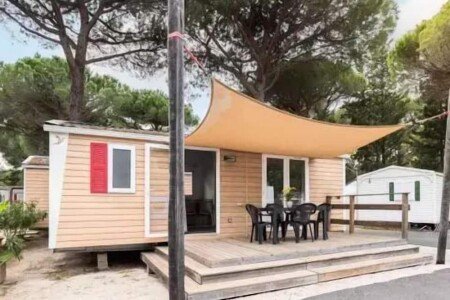 Mobil home design, 1 chambre, avec sauna