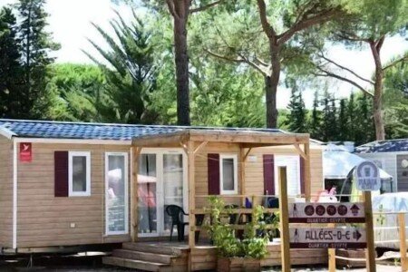 Mobil home design, 1 chambre, avec sauna