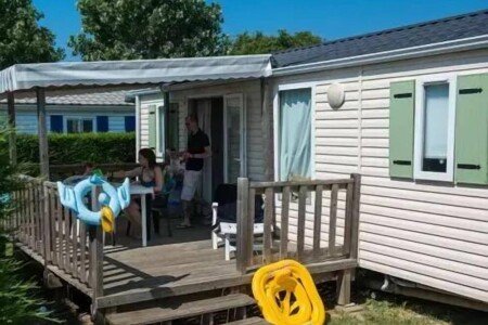 Mobil home bien-être, 1 chambre, avec sauna