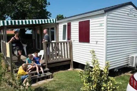 Mobil home bien-être, 1 chambre, avec sauna