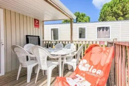 Mobil home design, 2 chambres, avec sauna