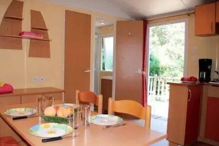 Mobil home bien-être, 2 chambres, avec sauna