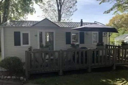 Mobil home bien-être, 1 chambre, avec sauna