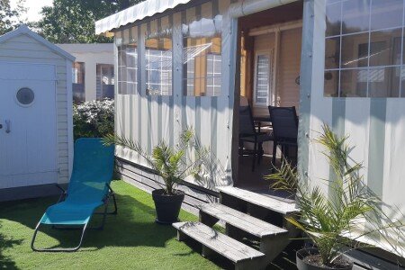 Mobil home 2 chambres, avec piscine