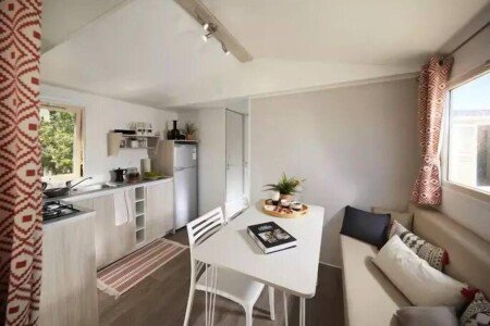 Mobil home design, 3 chambres, avec climatisation