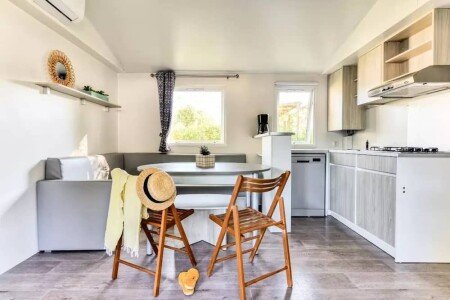 Mobil home design, 5 chambres, avec climatisation