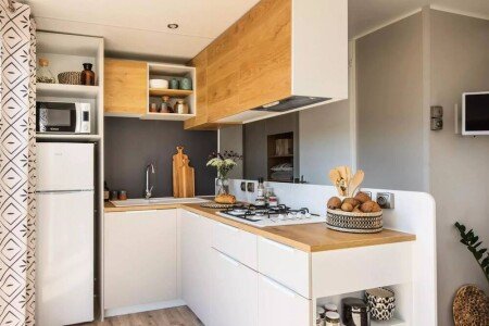 Mobil home 2 chambres, avec piscine