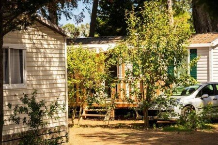 Mobil home chic, 3 chambres, avec climatisation