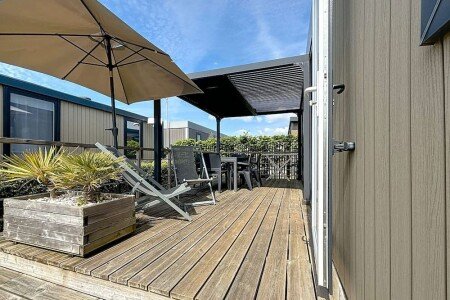 Mobil home chic, 2 chambres, avec piscine