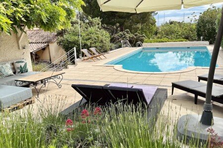 Mazet de charme, 4 chambres, avec piscine