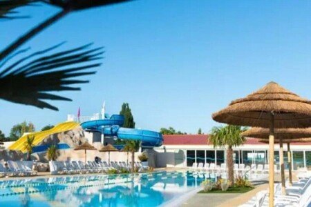 Mobil home 3 chambres, avec piscine