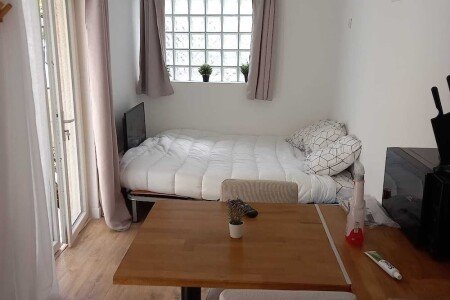 Studio 2 voyageurs, avec jardin