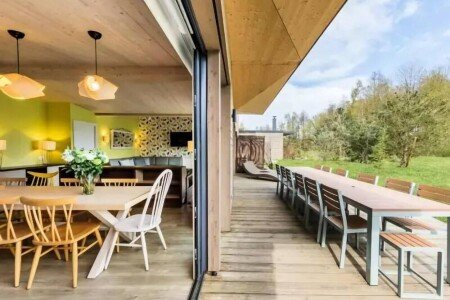 Camping / Mobil Home authentique, 4 chambres, avec cheminée