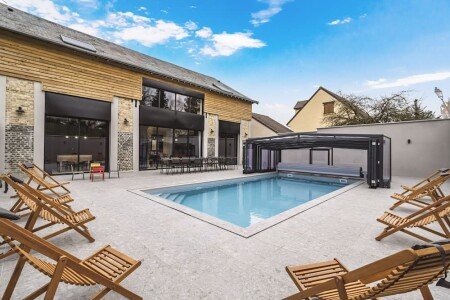 Gîte tout confort, 6 chambres, avec piscine