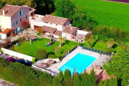 Gîte bien-être, 2 chambres, avec piscine
