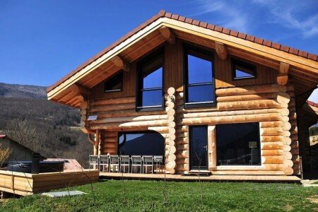Chalet chic, 4 chambres, avec jacuzzi