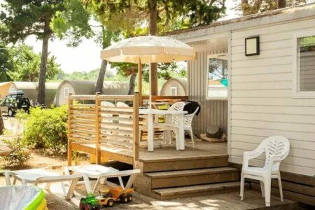 Mobil home chic, 2 chambres, avec climatisation